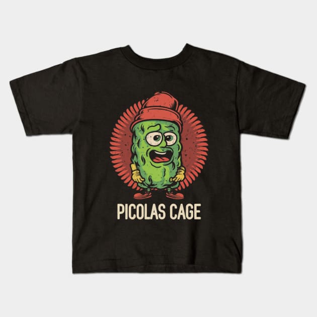 Picolas Cage Kids T-Shirt by Aldrvnd